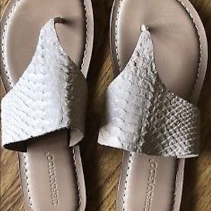 Bernardo Monica Blush Embossed Sandals - Size 11